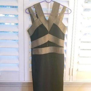 River Island |  Sexy | Sleeveless | Midi | Dress | Golden Back Zipper | Size 10